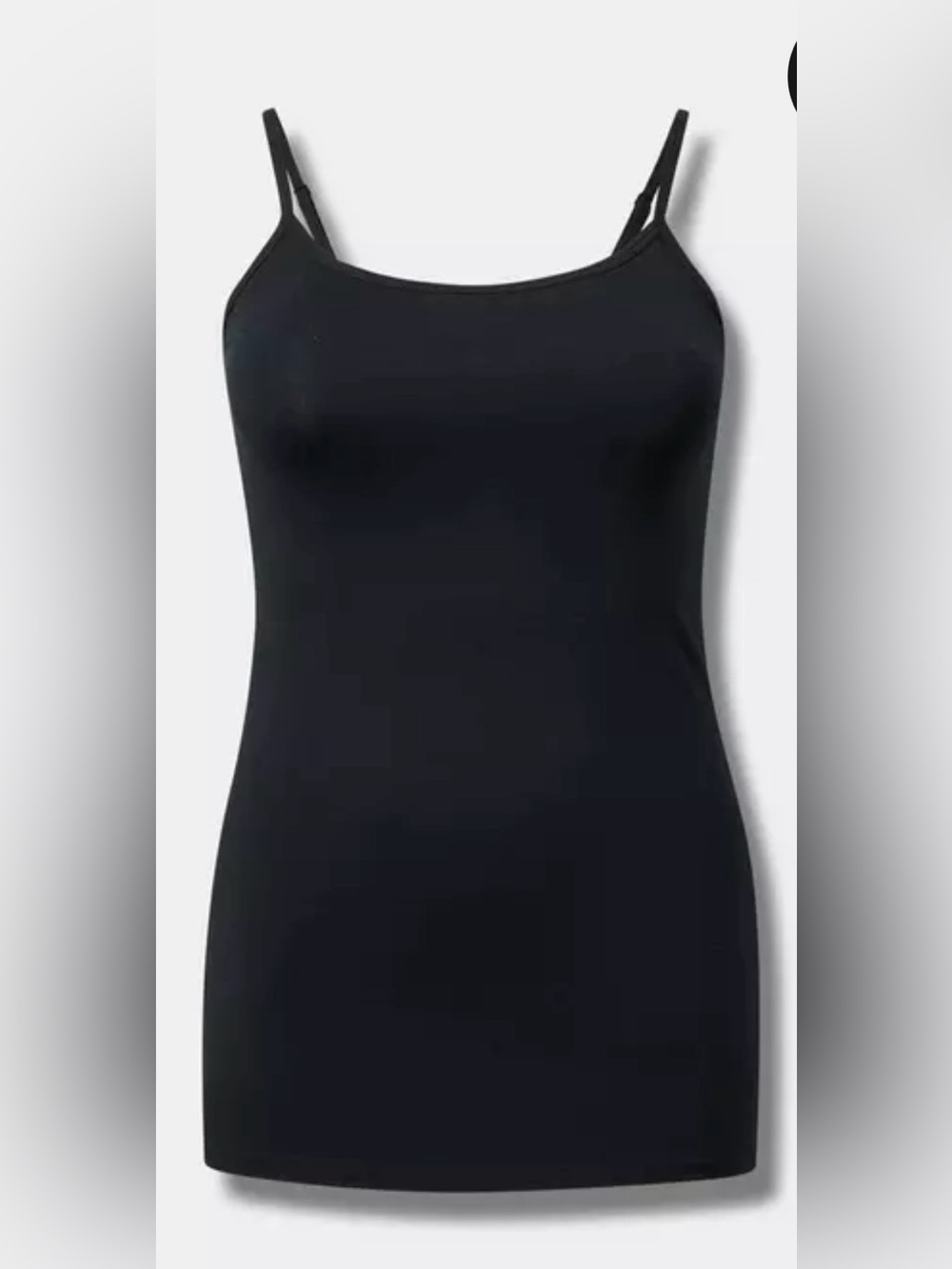 torrid Foxy Tunic Cami Deep Black